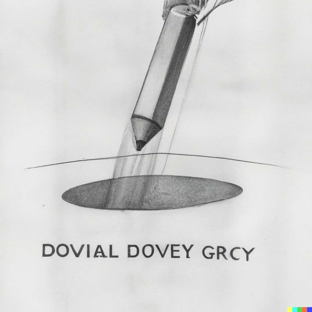 the discovery of gravity, detailed pencil sketch